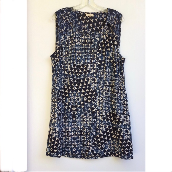Lucky Brand Dresses & Skirts - Lucky Brand Black Printed Sleeveless Loose Fit Dress Size L.